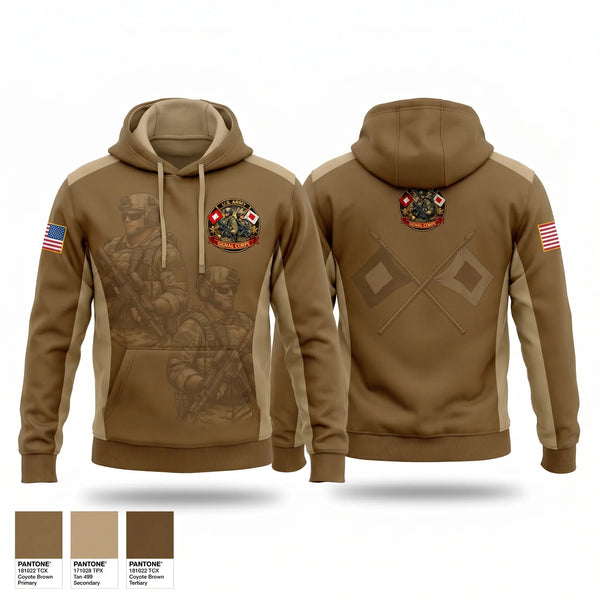 Hoodie, 163d IEW Signal Corps, Army, Teamtime, Team time, sublimation, custom sports apparel, team uniforms, spirit wear, spiritwear, sports uniforms, custom shirts, team store, custom team store, fundraiser sports, apparel fundraiser