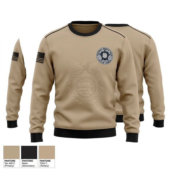 Crew Neck Sweatshirt, Lenexa Fraternal Order of Police, Police, Teamtime, Team time, sublimation, custom sports apparel, team uniforms, spirit wear, spiritwear, sports uniforms, custom shirts, team store, custom team store, fundraiser sports, apparel fundraiser