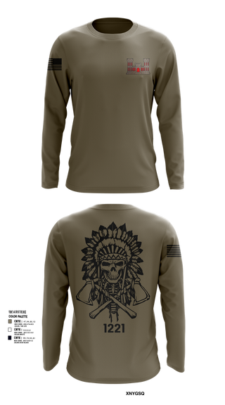 Long Sleeve Performance Shirt, 1221st Route Clearance Co., National Guard, Teamtime, Team time, sublimation, custom sports apparel, team uniforms, spirit wear, spiritwear, sports uniforms, custom shirts, team store, custom team store, fundraiser sports, apparel fundraiser
