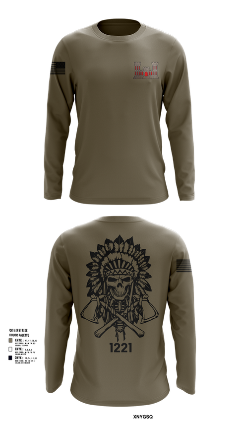 Long Sleeve Performance Shirt, 1221st Route Clearance Co., National Guard, Teamtime, Team time, sublimation, custom sports apparel, team uniforms, spirit wear, spiritwear, sports uniforms, custom shirts, team store, custom team store, fundraiser sports, apparel fundraiser