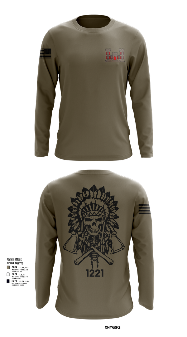 Long Sleeve Performance Shirt, 1221st Route Clearance Co., National Guard, Teamtime, Team time, sublimation, custom sports apparel, team uniforms, spirit wear, spiritwear, sports uniforms, custom shirts, team store, custom team store, fundraiser sports, apparel fundraiser