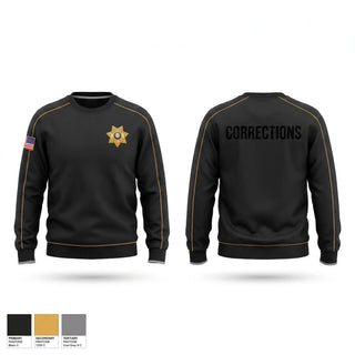 Crew Neck Sweatshirt, Orleans County Corrections, Police, Teamtime, Team time, sublimation, custom sports apparel, team uniforms, spirit wear, spiritwear, sports uniforms, custom shirts, team store, custom team store, fundraiser sports, apparel fundraiser
