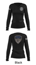 Dewey Police Department 16354640 Women's Long Sleeve V-neck Shirt - 35