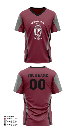 Mens Soccer Jersey, Orchard View High School, Men's Soccer, Teamtime, Team time, sublimation, custom sports apparel, team uniforms, spirit wear, spiritwear, sports uniforms, custom shirts, team store, custom team store, fundraiser sports, apparel fundraiser
