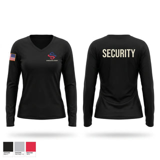 Womens Long Sleeve Vneck Shirt, Operator, Police, Teamtime, Team time, sublimation, custom sports apparel, team uniforms, spirit wear, spiritwear, sports uniforms, custom shirts, team store, custom team store, fundraiser sports, apparel fundraiser