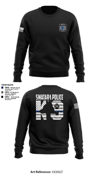 Crew Neck Sweatshirt, Swatara K9, Police, Teamtime, Team time, sublimation, custom sports apparel, team uniforms, spirit wear, spiritwear, sports uniforms, custom shirts, team store, custom team store, fundraiser sports, apparel fundraiser