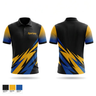 Short Sleeve Performance Polo, Spartans, Cheer, Teamtime, Team time, sublimation, custom sports apparel, team uniforms, spirit wear, spiritwear, sports uniforms, custom shirts, team store, custom team store, fundraiser sports, apparel fundraiser