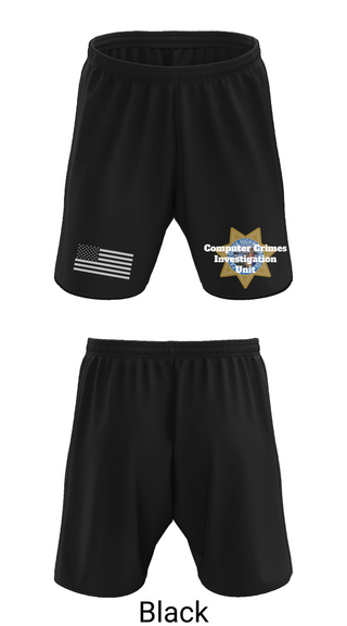Athletic Shorts With Pockets, Computer Crimes Investigation Unit, Police, Teamtime, Team time, sublimation, custom sports apparel, team uniforms, spirit wear, spiritwear, sports uniforms, custom shirts, team store, custom team store, fundraiser sports, apparel fundraiser