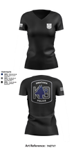 Swatara K9 68594895 Women's Short Sleeve V-neck Shirt - 3