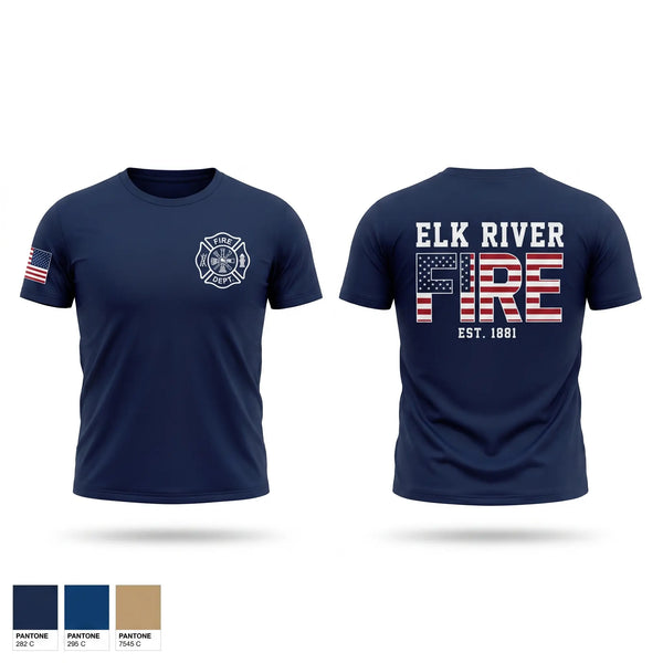 Short Sleeve Performance Shirt, Elk River Fire Department, Fire Department, Teamtime, Team time, sublimation, custom sports apparel, team uniforms, spirit wear, spiritwear, sports uniforms, custom shirts, team store, custom team store, fundraiser sports, apparel fundraiser