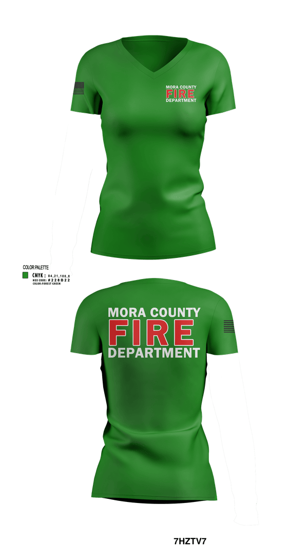 Womens Short Sleeve Vneck Shirt, Mora county fire, Fire Department, Teamtime, Team time, sublimation, custom sports apparel, team uniforms, spirit wear, spiritwear, sports uniforms, custom shirts, team store, custom team store, fundraiser sports, apparel fundraiser