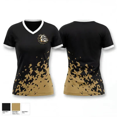Colorado Springs Wardogs 95998449 Women's Short Sleeve V-neck Shirt - 1