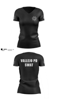 Vallejo PD SWAT Women's Short Sleeve V-neck Shirt - 3