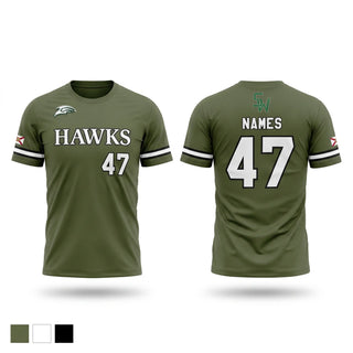 Short Sleeve Performance Shirt, SoWal Hawks, Baseball, Teamtime, Team time, sublimation, custom sports apparel, team uniforms, spirit wear, spiritwear, sports uniforms, custom shirts, team store, custom team store, fundraiser sports, apparel fundraiser