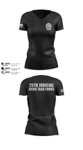25th Judicial Drug Task Force Women's Short Sleeve V-neck Shirt - 12