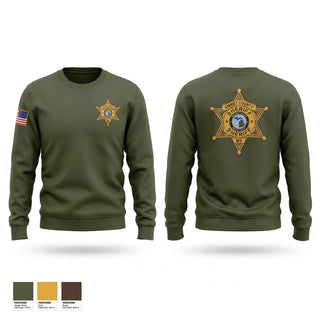 Crew Neck Sweatshirt, Emmet County Sheriff’s Office, Police, Teamtime, Team time, sublimation, custom sports apparel, team uniforms, spirit wear, spiritwear, sports uniforms, custom shirts, team store, custom team store, fundraiser sports, apparel fundraiser