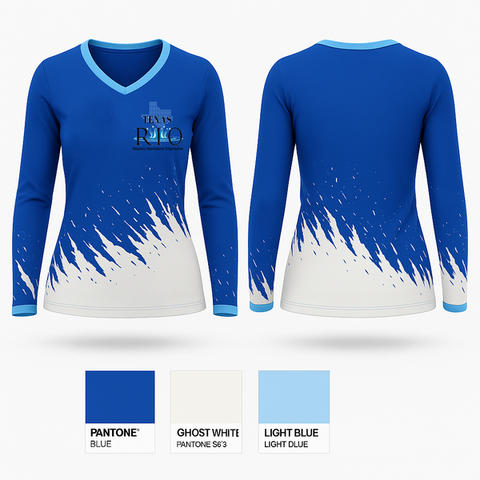 Womens Long Sleeve Vneck Shirt, team name, , Teamtime, Team time, sublimation, custom sports apparel, team uniforms, spirit wear, spiritwear, sports uniforms, custom shirts, team store, custom team store, fundraiser sports, apparel fundraiser