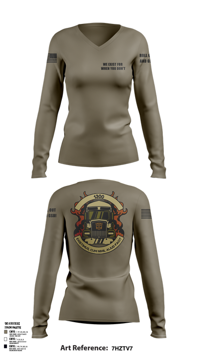NCCM 21796707 Women's Long Sleeve V-neck Shirt - 102