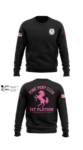Crew Neck Sweatshirt, 1/182 1st Platoon, National Guard, Teamtime, Team time, sublimation, custom sports apparel, team uniforms, spirit wear, spiritwear, sports uniforms, custom shirts, team store, custom team store, fundraiser sports, apparel fundraiser