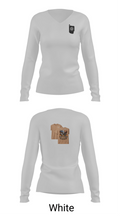 USS ralph Johnson 39410913 Women's Long Sleeve V-neck Shirt - 11