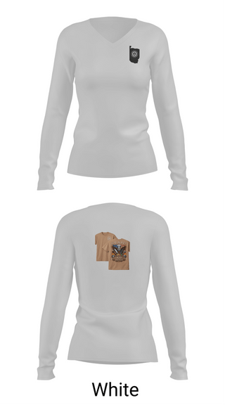 Womens Long Sleeve Vneck Shirt, USS ralph Johnson, Navy, Teamtime, Team time, sublimation, custom sports apparel, team uniforms, spirit wear, spiritwear, sports uniforms, custom shirts, team store, custom team store, fundraiser sports, apparel fundraiser