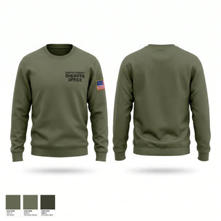 Crew Neck Sweatshirt, CUSTER COUNTY SHERIFF'S OFFICE, Police, Teamtime, Team time, sublimation, custom sports apparel, team uniforms, spirit wear, spiritwear, sports uniforms, custom shirts, team store, custom team store, fundraiser sports, apparel fundraiser