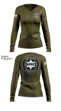 Pickens County Sheriff’s Office Women's Long Sleeve V-neck Shirt - 12