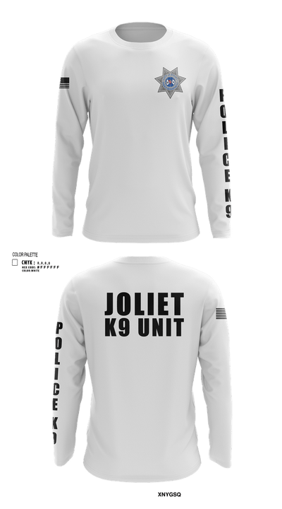Joliet Police K-9 Unit 79217416 Long Sleeve Performance Shirt 5
