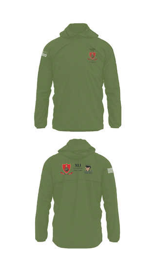 Windbreaker, CMLP41, Army, Teamtime, Team time, sublimation, custom sports apparel, team uniforms, spirit wear, spiritwear, sports uniforms, custom shirts, team store, custom team store, fundraiser sports, apparel fundraiser