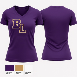 Womens Short Sleeve Vneck Shirt, Batesburg Leesville Middle School Girls Basketball, Women's Basketball, Teamtime, Team time, sublimation, custom sports apparel, team uniforms, spirit wear, spiritwear, sports uniforms, custom shirts, team store, custom team store, fundraiser sports, apparel fundraiser