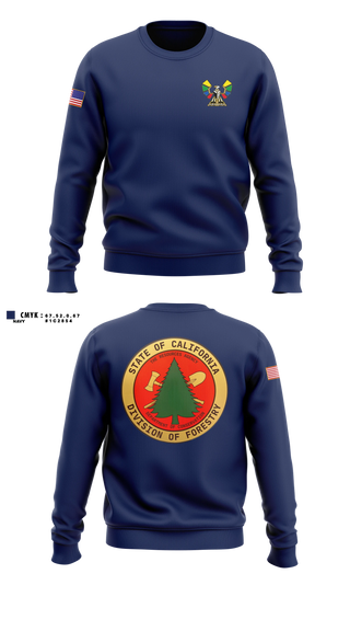 Crew Neck Sweatshirt, CALFIRE Rainbow Fire Center, Fire Department, Teamtime, Team time, sublimation, custom sports apparel, team uniforms, spirit wear, spiritwear, sports uniforms, custom shirts, team store, custom team store, fundraiser sports, apparel fundraiser