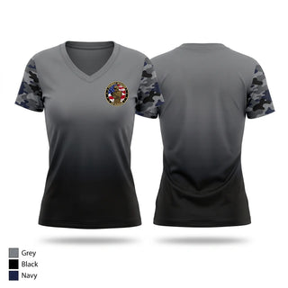 Womens Short Sleeve Vneck Shirt, PM Air Warrior, , Teamtime, Team time, sublimation, custom sports apparel, team uniforms, spirit wear, spiritwear, sports uniforms, custom shirts, team store, custom team store, fundraiser sports, apparel fundraiser