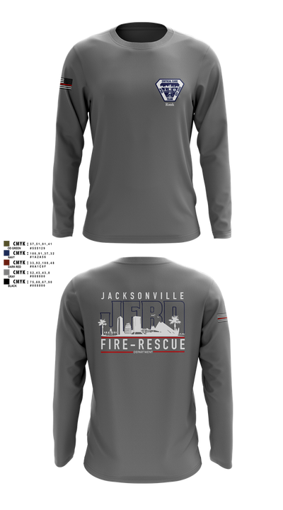 JFRD Critical Care Team 81495664 Long Sleeve Performance Shirt 4