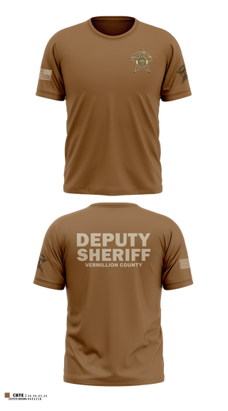 Old School Cotton Feel Shirt, Vermillion County Sheriff’s Office, Police, Teamtime, Team time, sublimation, custom sports apparel, team uniforms, spirit wear, spiritwear, sports uniforms, custom shirts, team store, custom team store, fundraiser sports, apparel fundraiser