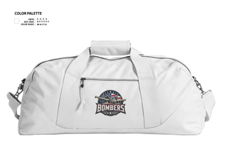 Duffle Bag, Bombers, Baseball, Teamtime, Team time, sublimation, custom sports apparel, team uniforms, spirit wear, spiritwear, sports uniforms, custom shirts, team store, custom team store, fundraiser sports, apparel fundraiser