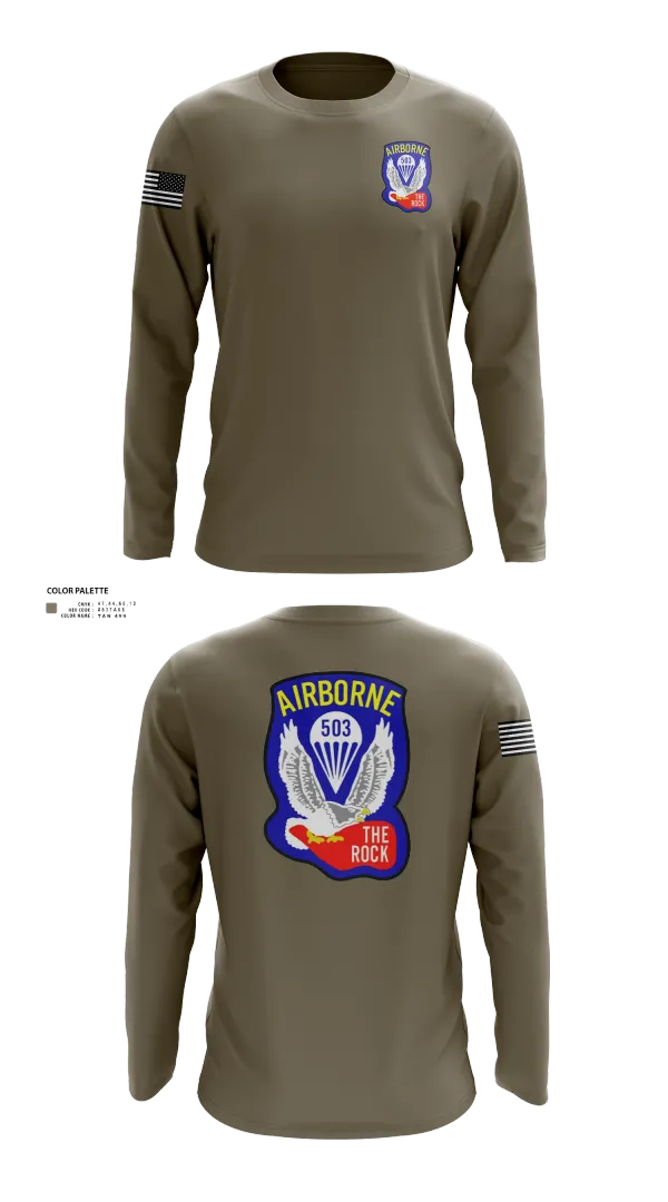Long Sleeve Performance Shirt, 1st Battalion 503rd Infantry Regiment, , Teamtime, Team time, sublimation, custom sports apparel, team uniforms, spirit wear, spiritwear, sports uniforms, custom shirts, team store, custom team store, fundraiser sports, apparel fundraiser