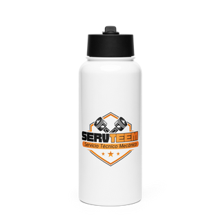 Servteem automotive group llc 15199320 Stainless Steel Water Bottle with a Straw Lid