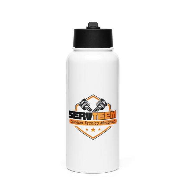 Servteem automotive group llc 15199320 Stainless Steel Water Bottle with a Straw Lid