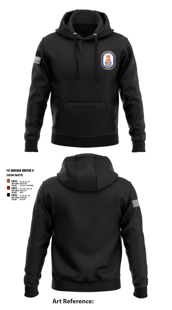 Hoodie, USS CHOSIN, , Teamtime, Team time, sublimation, custom sports apparel, team uniforms, spirit wear, spiritwear, sports uniforms, custom shirts, team store, custom team store, fundraiser sports, apparel fundraiser