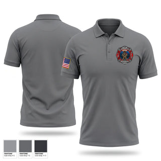 Short Sleeve Performance Polo, AAMT FIRE, Fire Department, Teamtime, Team time, sublimation, custom sports apparel, team uniforms, spirit wear, spiritwear, sports uniforms, custom shirts, team store, custom team store, fundraiser sports, apparel fundraiser