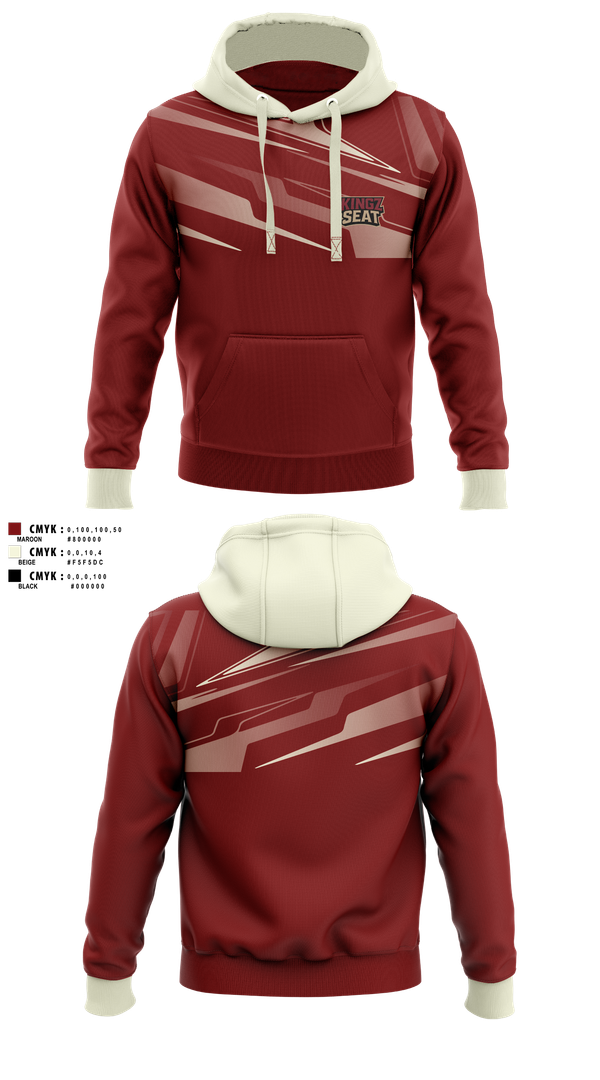 Hoodie, Kingz seat, E-Sports, Teamtime, Team time, sublimation, custom sports apparel, team uniforms, spirit wear, spiritwear, sports uniforms, custom shirts, team store, custom team store, fundraiser sports, apparel fundraiser