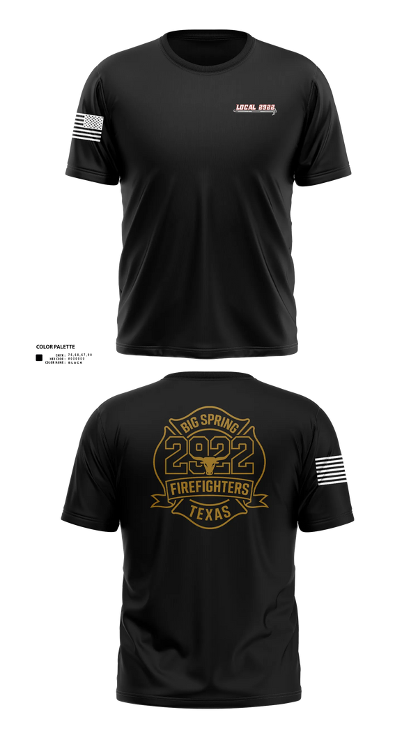 Short Sleeve Performance Shirt, Local 2922, Fire Department, Teamtime, Team time, sublimation, custom sports apparel, team uniforms, spirit wear, spiritwear, sports uniforms, custom shirts, team store, custom team store, fundraiser sports, apparel fundraiser