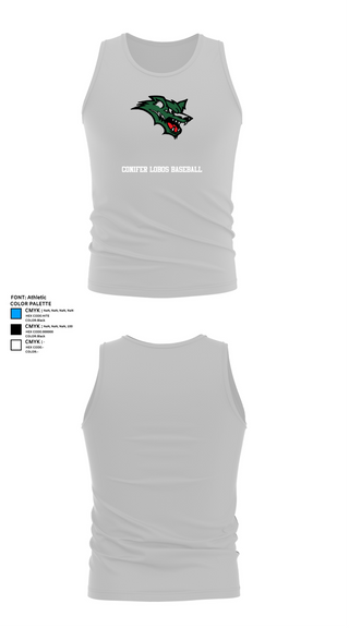 Tank Top, Conifer Lobos Baseball, Baseball, Teamtime, Team time, sublimation, custom sports apparel, team uniforms, spirit wear, spiritwear, sports uniforms, custom shirts, team store, custom team store, fundraiser sports, apparel fundraiser