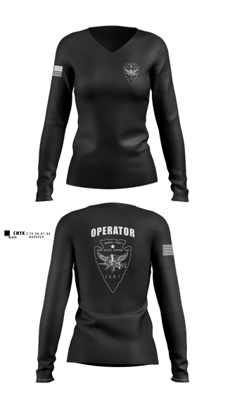 Womens Long Sleeve Vneck Shirt, Marshall County Joint Special Response Team, Police, Teamtime, Team time, sublimation, custom sports apparel, team uniforms, spirit wear, spiritwear, sports uniforms, custom shirts, team store, custom team store, fundraiser sports, apparel fundraiser