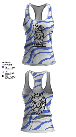 Womens Track Singlet, LWA Track, Track & Field, Teamtime, Team time, sublimation, custom sports apparel, team uniforms, spirit wear, spiritwear, sports uniforms, custom shirts, team store, custom team store, fundraiser sports, apparel fundraiser