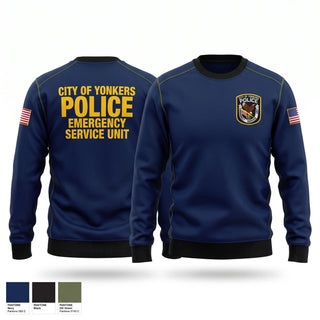Crew Neck Sweatshirt, Yonkers Police Emergency Services Unit, Police, Teamtime, Team time, sublimation, custom sports apparel, team uniforms, spirit wear, spiritwear, sports uniforms, custom shirts, team store, custom team store, fundraiser sports, apparel fundraiser