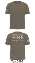 Orange County Rural District 1 Fire Department 66539276 Old School Cotton Feel Shirt - 70