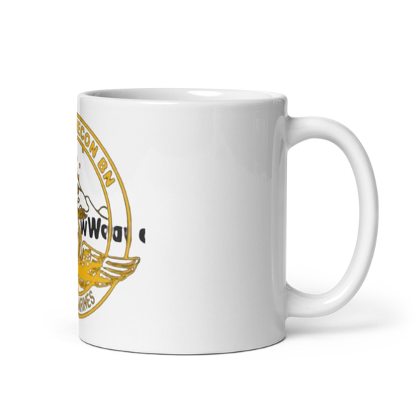 E co 4th recon bn 59087150 White Glossy Mug - Small