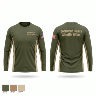 Long Sleeve Performance Shirt, Comanche County Sheriffs Office, Police, Teamtime, Team time, sublimation, custom sports apparel, team uniforms, spirit wear, spiritwear, sports uniforms, custom shirts, team store, custom team store, fundraiser sports, apparel fundraiser