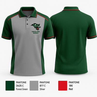 Conifer Lobos Baseball 33151461 Short Sleeve Performance Polo - 41
